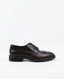 Dark Brown Derby Shoes 100% Leather