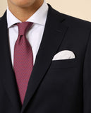 Dark Blue Suit Soft Slim Plain 100% Flece wool
