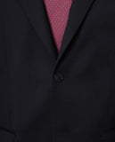Dark Blue Suit Soft Slim Plain 100% Flece wool