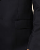 Dark Blue Suit Soft Slim Plain 100% Flece wool