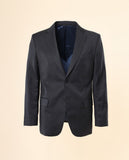 Fato Soft Slim 100% Lã Virgem Liso em Cinzento Escuro