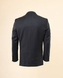 Fato Soft Slim 100% Lã Virgem Liso em Cinzento Escuro