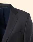 Fato Soft Slim 100% Lã Virgem Liso em Cinzento Escuro