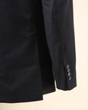 Fato Soft Slim 100% Lã Virgem Liso em Cinzento Escuro