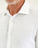 Camisa Casual 100% Linho em Branco