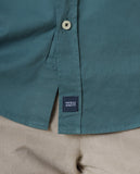 Camisa Casual 100% Algodão em Verde Escuro