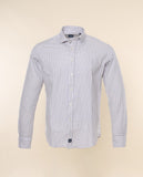 Camisa Casual 100% Algodão em Branco