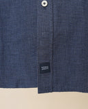 Camisa Casual 100% Algodão em Azul Escuro