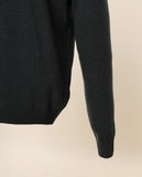 Camisola Gola Alta em Verde Escuro