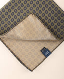 Lenço de Bolso 100% Seda em Verde Seco