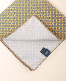 Lenço de Bolso 100% Seda em Amarelo Claro