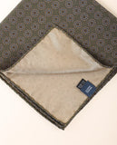 Lenço de Bolso 100% Seda em Verde Seco