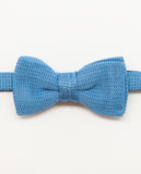 Light Blue Bow Tie 100% Silk