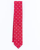 Corbata 100% Seda en Rojo Oscuro