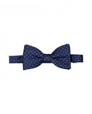 Dark Blue Bow Tie 100% Silk