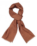Bufanda 100% Lana en Naranja Oscuro
