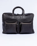 Bolsa de Viaje 100% Piel en Marrón Oscuro