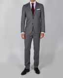 Grey Suit Regular Herringbone 100% Flece wool