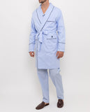 Light Blue Robe 100% Cotton