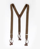 Dark Brown Braces 100% Leather