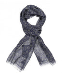 Bufanda 100% Lino en Azul
