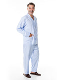 Pijama 100% Algodón en Azul Claro