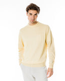 Light Yellow Crew Neck Sweater 100% Linen