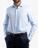 Camisa 100% Algodón en Azul Claro