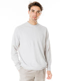 Light Grey Crew Neck Sweater 100% Linen