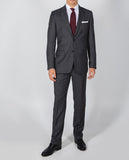 Grey Suit Regular Birdseye 100% Wool