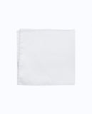 White Pocket Squares 100% Silk