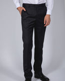 Dark Grey Classic Trousers Soft Slim 100% Flece wool