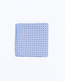 Lenço de Bolso 100% Seda em Azul Claro