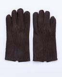 Guantes 100% Piel en Marrón Oscuro