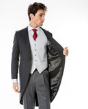 Dark Grey Tail Coat 100% Flece wool
