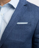 Casaco Casual 100% Linho em Azul