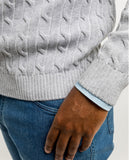 Light Grey V Neck Sweater 100% Cotton