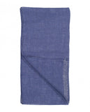 Echarpe 100% Linho em Azul Escuro