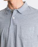 Dark Blue Short Sleeve Polo Jersey 100% Cotton