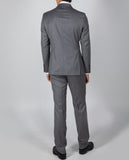 Grey Suit Regular Herringbone 100% Flece wool