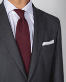 Grey Suit Regular Birdseye 100% Wool