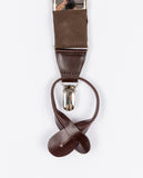 Dark Brown Braces 100% Leather