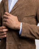 Brown Blazer 100% Leather