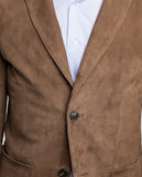 Blazer 100% Pele em Castanho