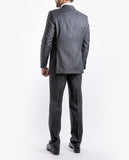 Dark Grey Suit Regular Plain 100% Wool