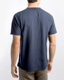 T-shirt 100% Algodão em Azul Escuro