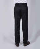 Grey Classic Trousers Regular 100% Flece wool