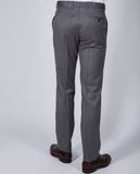 Light Grey Classic Trousers Soft Slim 100% Flece wool