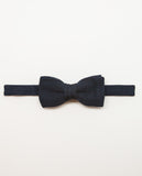 Dark Blue Bow Tie 100% Silk