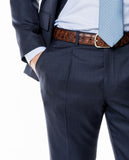 Blue Suit Regular Plain 100% Flece wool